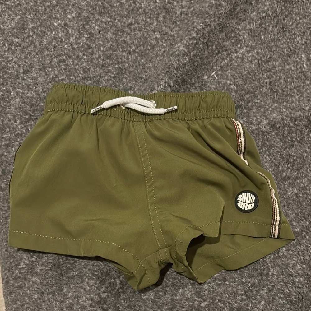 Euc Olive Green swim trunks binkybro